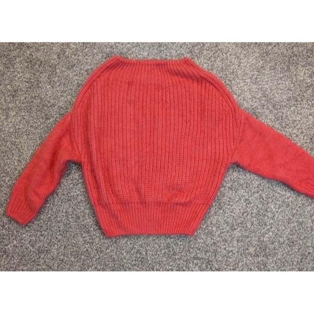 Easel Knit Sweater Oversized Slouchy Red Womens Medium Sweater